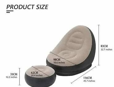 Fotelja i tabure na naduvavanje Dizajn je ergonomski i podržava vaše at lalafo.rs — 2 Fotelja i tabure na naduvavanje Dizajn je ergonomski i podržava vaše — 2