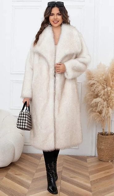 XL, Sa postavom, Veštačko krzno, bоја - Bela na lalafo.rs XL, Sa postavom, Veštačko krzno, bоја - Bela