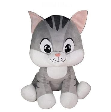 Plišana mačka – velika mekana igračka - Dizajn: sivo-bela mačka sa na lalafo.rs Plišana mačka – velika mekana igračka - Dizajn: sivo-bela mačka sa