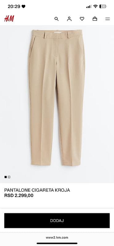 bermude teksas br: Bež cigareta elegantne pantalone sa visokim strukom. - Kroj at lalafo.rs — 3 bermude teksas br: Bež cigareta elegantne pantalone sa visokim strukom. - Kroj — 3