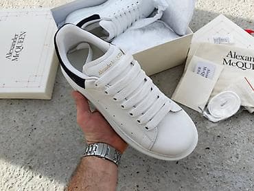 Alexander McQueen Oversized patike – bela koža sa crnim na lalafo.rs — 2 Alexander McQueen Oversized patike – bela koža sa crnim — 2