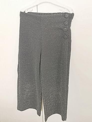 Zara pantalone za devojčice, sive boje sa svetlucavim nitima. Širokog na lalafo.rs — 1 Zara pantalone za devojčice, sive boje sa svetlucavim nitima. Širokog — 1