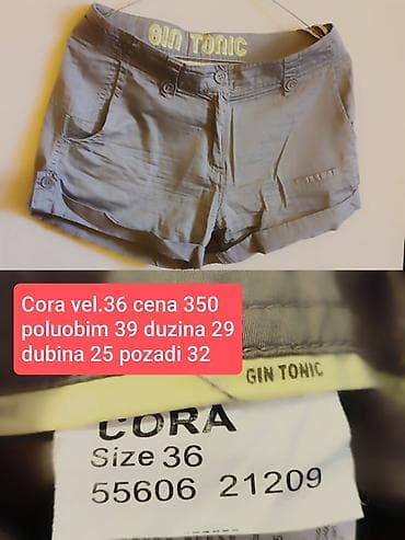Ženske šorts pantalone Gin Tonic – model CORA - Veličina: 36 - na lalafo.rs Ženske šorts pantalone Gin Tonic – model CORA - Veličina: 36 -