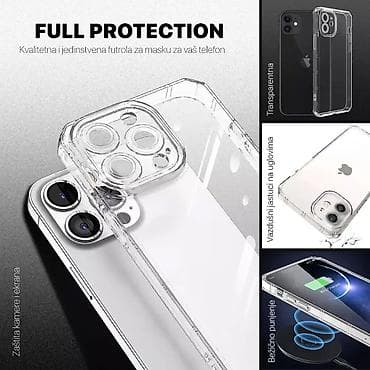 Maska Full Protection za iPhone 16 Pro Max 6.9 transparent. Uz brzu na lalafo.rs — 1 Maska Full Protection za iPhone 16 Pro Max 6.9 transparent. Uz brzu — 1