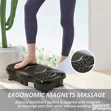 Sports & Leisure: Vibraciona fitness platforma sa masažom stopala i elastičnim trakama at lalafo.rs — 8 Sports & Leisure: Vibraciona fitness platforma sa masažom stopala i elastičnim trakama — 8