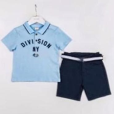 Dečiji komplet – polo majica i bermude - Majica: svetloplava polo na lalafo.rs Dečiji komplet – polo majica i bermude - Majica: svetloplava polo