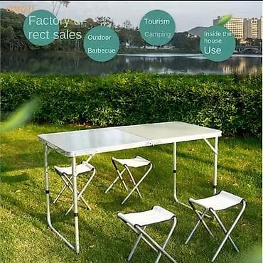 Rasklopivi sto sa stolicama Komplet sastoji se od metalnog stola sa na lalafo.rs — 1 Rasklopivi sto sa stolicama Komplet sastoji se od metalnog stola sa — 1