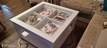 Antique Club Tables: Stolić za dnevnu sobu sa staklenom površinom i dekorativnom vitrinom at lalafo.rs — 3 Antique Club Tables: Stolić za dnevnu sobu sa staklenom površinom i dekorativnom vitrinom — 3