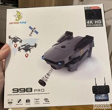 Dron 998 MAX + GRATIS BATERIJA 4k HD Dual kamera DRON SA CETKICAMA NA na lalafo.rs — 8 Dron 998 MAX + GRATIS BATERIJA 4k HD Dual kamera DRON SA CETKICAMA NA — 8