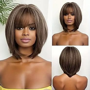 Perika – bob do ramena sa šiškama - Stil: klasični lob/bob do ramena na lalafo.rs Perika – bob do ramena sa šiškama - Stil: klasični lob/bob do ramena