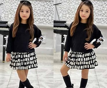 Dečiji komplet – duks i suknjica - Gornji deo: nežno bež ili topli na lalafo.rs — 6 Dečiji komplet – duks i suknjica - Gornji deo: nežno bež ili topli — 6