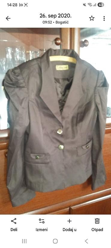 Ženski sako Miss Lora, veličina 42. - Boja: tamno braon/čokoladna - at lalafo.rs Ženski sako Miss Lora, veličina 42. - Boja: tamno braon/čokoladna -