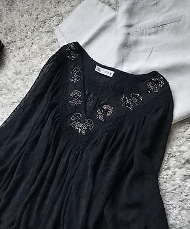 ZARA boho bluza sa perlama u velicini 38/M. Perfektno stanje ☆ na lalafo.rs — 4 ZARA boho bluza sa perlama u velicini 38/M. Perfektno stanje ☆ — 4