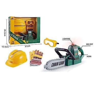 Kreativne i edukativne igračke: Dečji set “Chain Saw” – igračka motorna testera sa zaštitnom opremom na lalafo.rs — 1 Kreativne i edukativne igračke: Dečji set “Chain Saw” – igračka motorna testera sa zaštitnom opremom — 1
