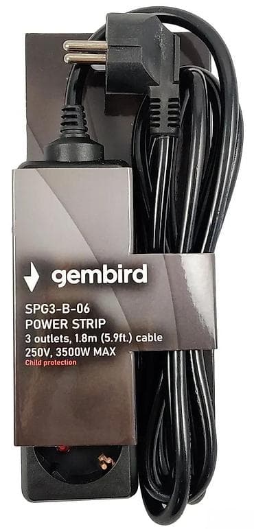 Gembird SPG3-B-06 produžni kabl sa 3 utičnice - Tip: produžni na lalafo.rs Gembird SPG3-B-06 produžni kabl sa 3 utičnice - Tip: produžni