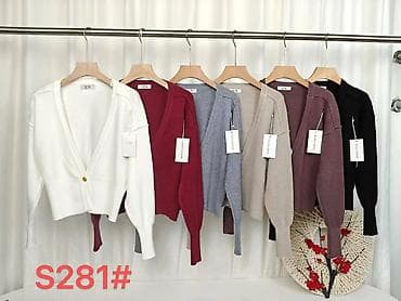 Ženski kardigan S281 - Elegantni kardigan sa dubokim V-izrezom i na lalafo.rs — 4 Ženski kardigan S281 - Elegantni kardigan sa dubokim V-izrezom i — 4