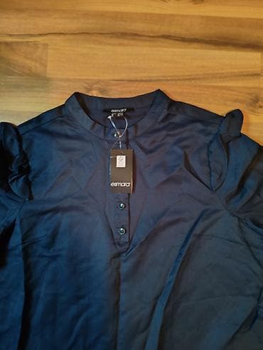 Ženska bluza Esmara – tamnoplava - Model sa kratkom “mandarin” na lalafo.rs — 3 Ženska bluza Esmara – tamnoplava - Model sa kratkom “mandarin” — 3