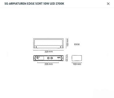 Lighting & Fittings: SG Edge zidna LED lampa – 3000K, bela - Model/serija: SG Armaturen at lalafo.rs — 4 Lighting & Fittings: SG Edge zidna LED lampa – 3000K, bela - Model/serija: SG Armaturen — 4