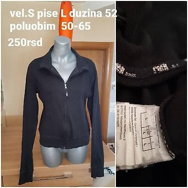 zenske broj: Crna ženska dukserica na rajsferšlus - Model: lagana dukserica sa at lalafo.rs — 1 zenske broj: Crna ženska dukserica na rajsferšlus - Model: lagana dukserica sa — 1