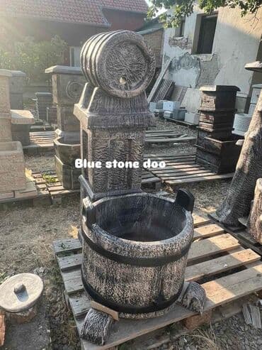 Garden Decor: Dekorativna baštenska fontana u rustičnom stilu – imitacija drvene at lalafo.rs — 1 Garden Decor: Dekorativna baštenska fontana u rustičnom stilu – imitacija drvene — 1