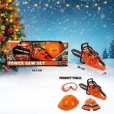Kreativne i edukativne igračke: Dečiji set – motorna testera “Power Saw Set” Opis: - Realističan set na lalafo.rs — 5 Kreativne i edukativne igračke: Dečiji set – motorna testera “Power Saw Set” Opis: - Realističan set — 5