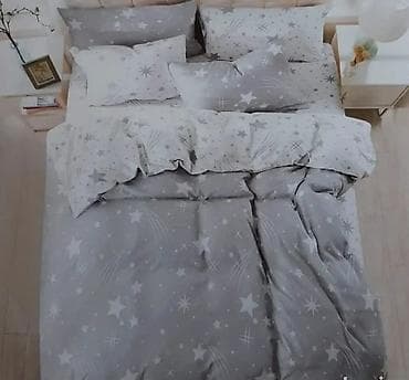 Komplet posteljine VIOLET – zvezdasti dezen 1xčaršaf- 2xjorganska na lalafo.rs — 1 Komplet posteljine VIOLET – zvezdasti dezen 1xčaršaf- 2xjorganska — 1