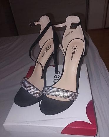 Crne ženske sandale sa visokom štiklom, idealne za večernje izlaske i na lalafo.rs — 1 Crne ženske sandale sa visokom štiklom, idealne za večernje izlaske i — 1