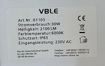 Reflektor VBLED 61103 ✨ Najjeftinije na KP-u ✨ Kvalitetan LED na lalafo.rs — 8 Reflektor VBLED 61103 ✨ Najjeftinije na KP-u ✨ Kvalitetan LED — 8