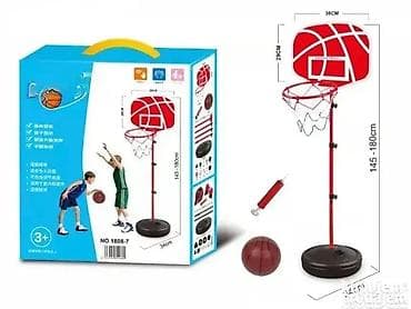 Dečije sportske igračke: Veliki podesivi koš i lopta 🏀 Kompletan set za pravu košarkašku na lalafo.rs — 1 Dečije sportske igračke: Veliki podesivi koš i lopta 🏀 Kompletan set za pravu košarkašku — 1