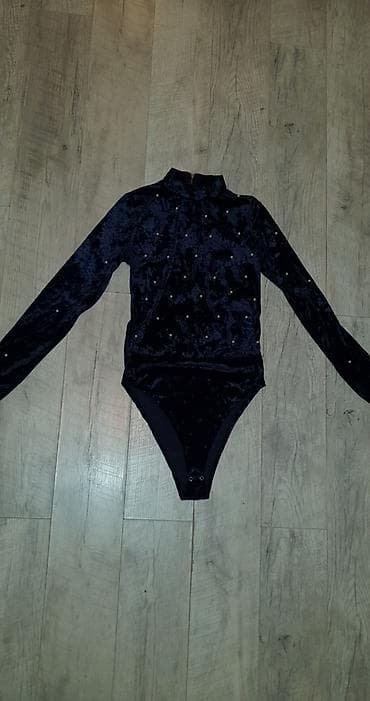 Bodi plisan sa belim biserima.Rajfislus pozadi.Kvalitetan. Teget boja na lalafo.rs — 1 Bodi plisan sa belim biserima.Rajfislus pozadi.Kvalitetan. Teget boja — 1