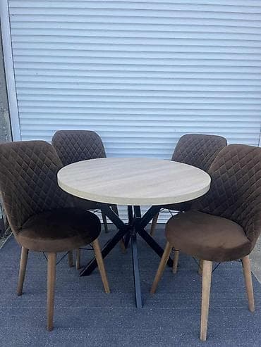 Okrugli trpezarijski set – sto sa 4 stolice - Dizajn: moderan okrugli na lalafo.rs — 1 Okrugli trpezarijski set – sto sa 4 stolice - Dizajn: moderan okrugli — 1