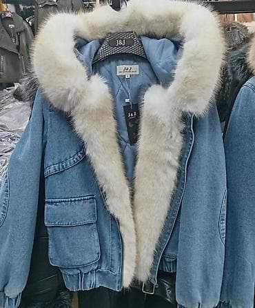 Ženska kratka teksas jakna sa krznom S M L - Materijal: čvrst na lalafo.rs — 3 Ženska kratka teksas jakna sa krznom S M L - Materijal: čvrst — 3