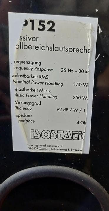 ACR Isostatic RP152 - 150W-250W 4 Ohm - 25Hz-30kHz-92dB-W-1m. Hvala na lalafo.rs — 1 ACR Isostatic RP152 - 150W-250W 4 Ohm - 25Hz-30kHz-92dB-W-1m. Hvala — 1