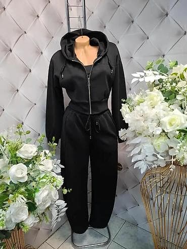 Ženski trodelni komplet trenerke - Sastav: mekani pamučni duks na lalafo.rs — 3 Ženski trodelni komplet trenerke - Sastav: mekani pamučni duks — 3