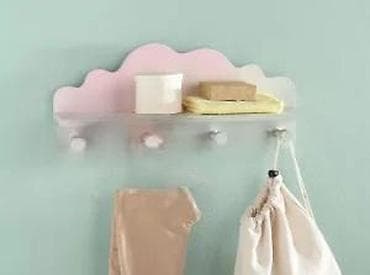 Kids' furniture: Zidna polica sa kukicama – „oblaci“ - Dekorativna polica za dečiju at lalafo.rs — 9 Kids' furniture: Zidna polica sa kukicama – „oblaci“ - Dekorativna polica za dečiju — 9