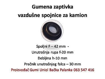 Transport: Gumica za vazdušnu kočnicu kamion prikolica - Namenjena za priključni at lalafo.rs — 2 Transport: Gumica za vazdušnu kočnicu kamion prikolica - Namenjena za priključni — 2