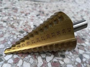 cepaci za drva: Stepenasto spiralno burgijsko svrdlo 6–42 mm - Tip: stepenasta na lalafo.rs — 3 cepaci za drva: Stepenasto spiralno burgijsko svrdlo 6–42 mm - Tip: stepenasta — 3