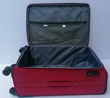 Travel suitcases and bags: Veliki putni kofer na točkiće – tekstilni, crvene boje - Prostrana at lalafo.rs — 3 Travel suitcases and bags: Veliki putni kofer na točkiće – tekstilni, crvene boje - Prostrana — 3
