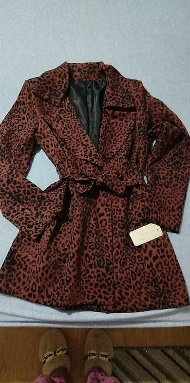 Ženski kaput/blejzer sa animal printom (leopard), smeđe-crne boje at lalafo.rs — 1 Ženski kaput/blejzer sa animal printom (leopard), smeđe-crne boje — 1