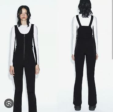 kom sa etiketom: Ženske ski pantalone/overall (salopette) – crne Velicina S - at lalafo.rs — 2 kom sa etiketom: Ženske ski pantalone/overall (salopette) – crne Velicina S - — 2