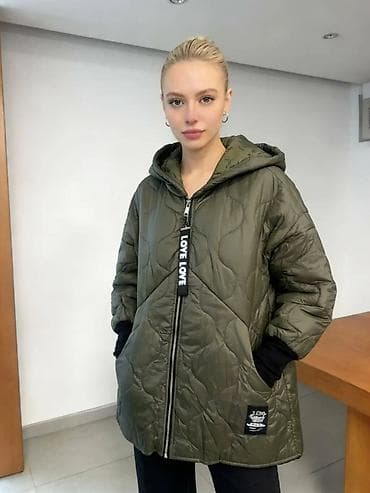 kom sa etiketom: Ženska zimska jakna sa kapuljačom - Topla, prošivena jakna sa at lalafo.rs — 3 kom sa etiketom: Ženska zimska jakna sa kapuljačom - Topla, prošivena jakna sa — 3