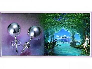 Minđuše – kuglice od srebra, klasičan dizajn - Tip: probušene minđuše na lalafo.rs Minđuše – kuglice od srebra, klasičan dizajn - Tip: probušene minđuše