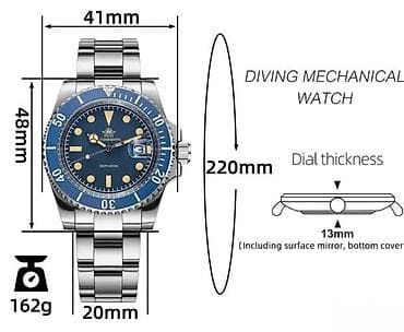 ADDIESDIVE AD2054 - 41mm - Plava - Rolex Submariner Homage ADDIESDIVE na lalafo.rs — 8 ADDIESDIVE AD2054 - 41mm - Plava - Rolex Submariner Homage ADDIESDIVE — 8