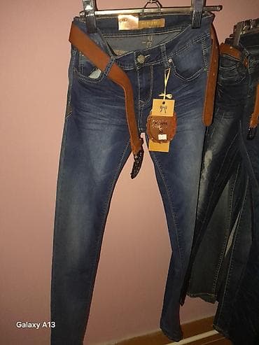 Zenske farmerke M.SARA sa kaišem - Model: slim/skinny kroj, klasičan na lalafo.rs — 3 Zenske farmerke M.SARA sa kaišem - Model: slim/skinny kroj, klasičan — 3