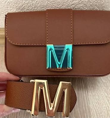 Komplet torbica + kaiš sa metalnim slovom “M” - Elegantna ženska na lalafo.rs — 1 Komplet torbica + kaiš sa metalnim slovom “M” - Elegantna ženska — 1