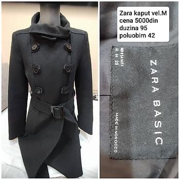 ZARA BASIC ženski kaput, model sa dvorednim kopčanjem i kaišem. - na lalafo.rs — 5 ZARA BASIC ženski kaput, model sa dvorednim kopčanjem i kaišem. - — 5