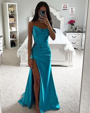 💫Prelepa elegantna duga svečana haljina bez bretela 3500 din uni na lalafo.rs — 2 💫Prelepa elegantna duga svečana haljina bez bretela 3500 din uni — 2