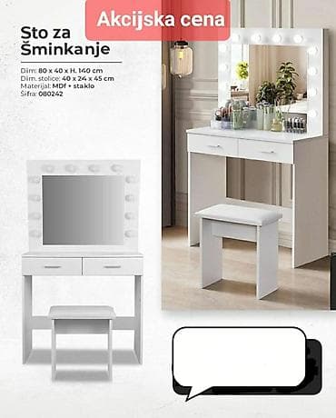 02. sto za šminkanje 16999 na lalafo.rs 02. sto za šminkanje 16999
