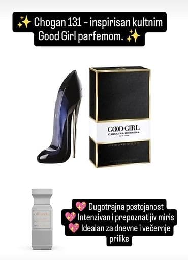 Chogan 131 – miris inspirisan kultnim Good Girl parfemom na lalafo.rs Chogan 131 – miris inspirisan kultnim Good Girl parfemom