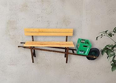 Garden furniture: Klupa kolica -za gajbu sa pivom zasticen prirodnim Danskim uljem at lalafo.rs — 1 Garden furniture: Klupa kolica -za gajbu sa pivom zasticen prirodnim Danskim uljem — 1